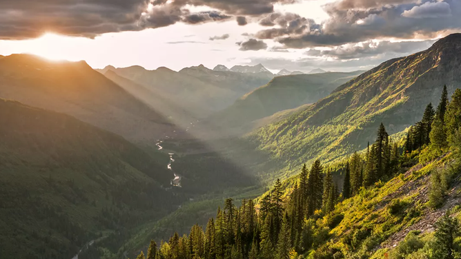 View in Glacier National Park.