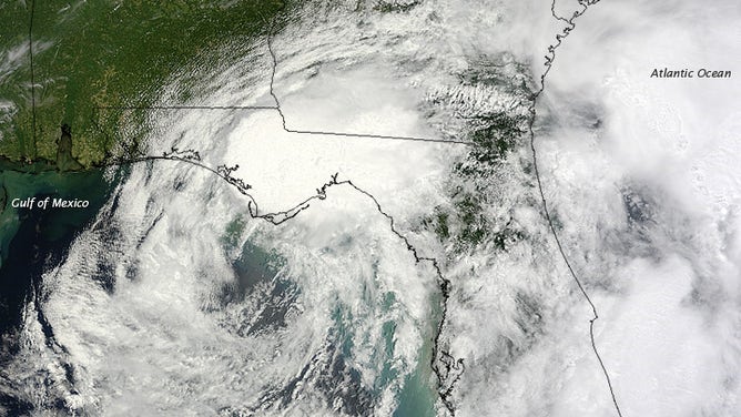 Tropical Storm Debby satellite from June 25, 2012.