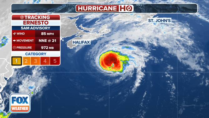 Tracking Hurricane Ernesto.