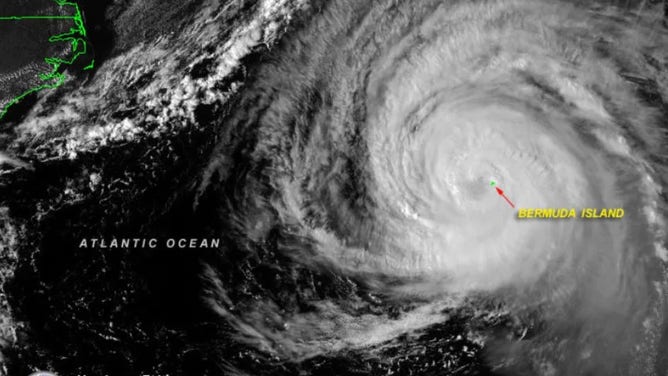 Hurricane Fabian impacts Bermuda in 2003