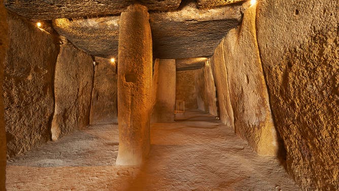 Dolmen of Menga, Antequera, Málaga province, Andalusia, Spain