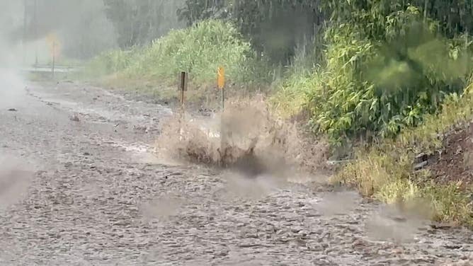 Flooding from Hurricane Hone on the Big Island of Hawaii on Aug. 25, 2024.