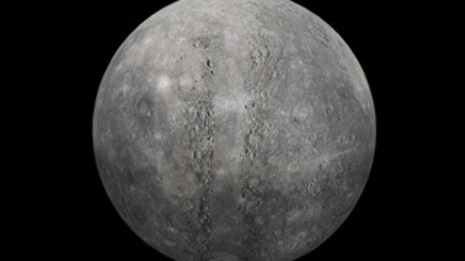 Rendering of the planet Mercury