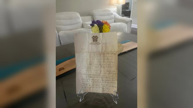 Florida resident finds WWII-era letter in a bottle scattered amongst Hurricane Debby debris