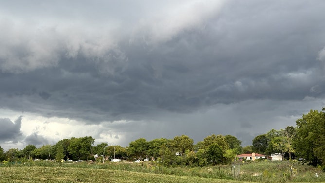 Storm clouds over Ann Arbor, Michigan