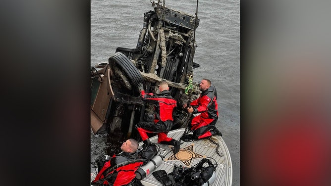 The Florida Highway Patrol is investigating after a semi-truck driver lost control on the wet roadway and crashed into the Tampa Bypass Canal.