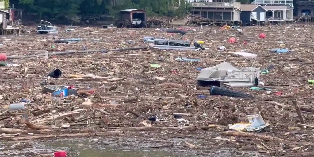 Video shows aftermath in Chimney Rock, North Carolina, after Helene’s floodwaters decimated village