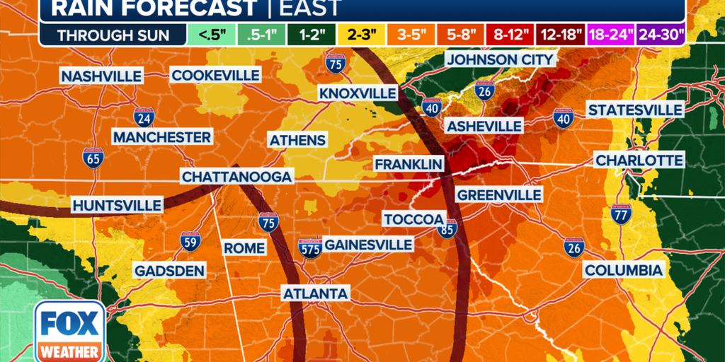 “Catastrophic” flooding expected from Helene in the southeast