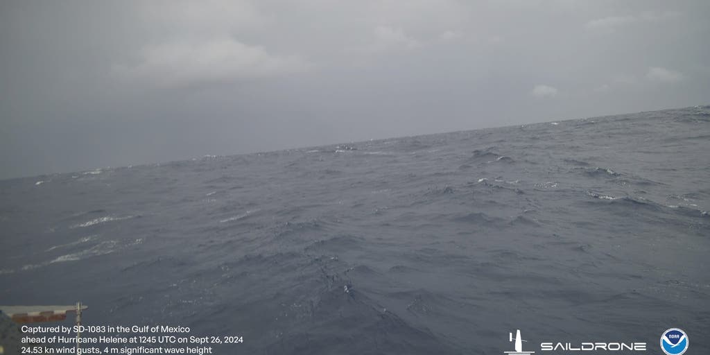 Drone captures video inside Hurricane Helene Fox Weather