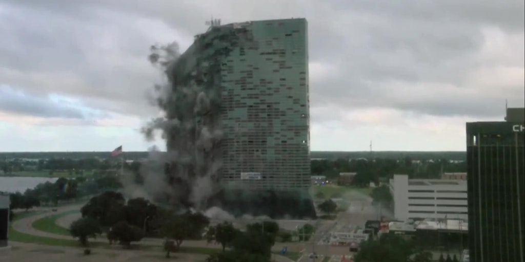 Watch: Louisiana skyscraper demolished 4 years after Hurricane Laura left it in tatters