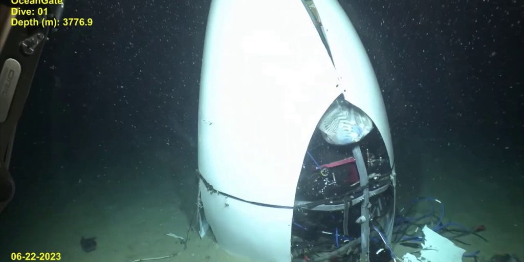 VIDEO: First footage of OceanGate's Titan submersible wreckage revealed ...