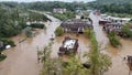 Drone video of historic Biltmore Village under water after flooding in North Carolina - Fox News