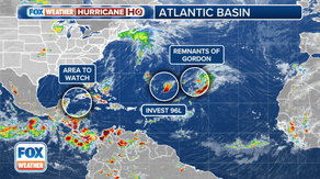 Gordon's leftovers, Invest 96L among 3 areas now being tracked in Atlantic by NHC