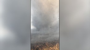 Watch: 'Smokenado' whips through Alabama cornfield as winds fuel grass fire