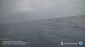Watch: Drone video from inside Hurricane Helene
