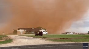 See it: Vehicle encased by enormous dust devil in Texas