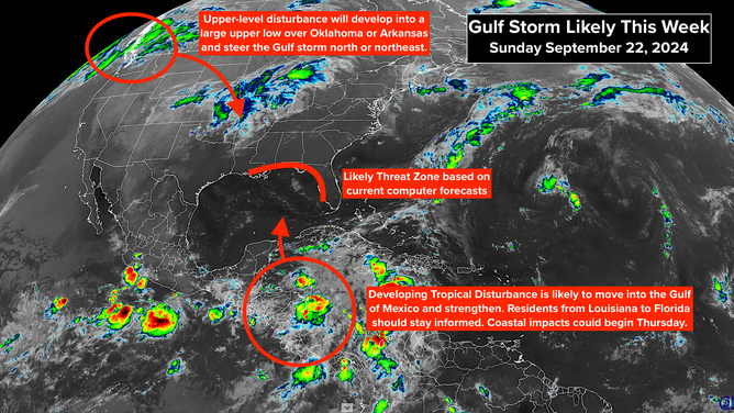 A satellite image on Sunday, Sept. 22, 2024.