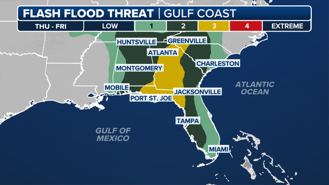 Thursday and Friday flash flood outlook.