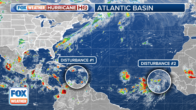 This graphic shows an overview of the tropical Atlantic Ocean.