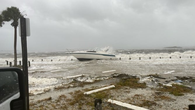 Storm surge from Hurricane Helene in Bradenton, Florida