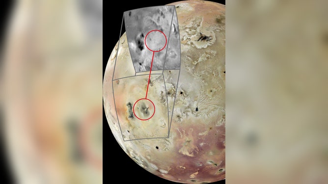 New volcanic features at the surface of Io, detected by JunoCam