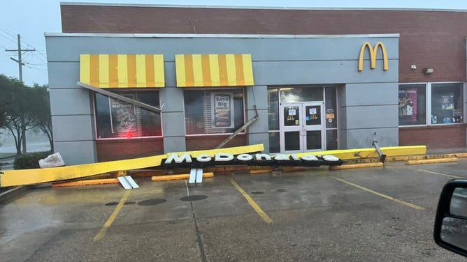 Storm damage in St. James Parish