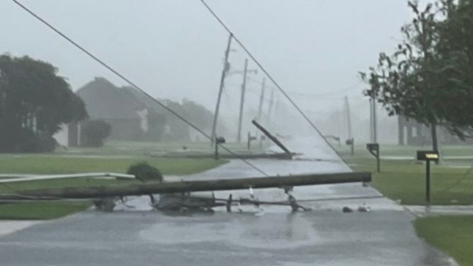 Storm damage in St. James Parish