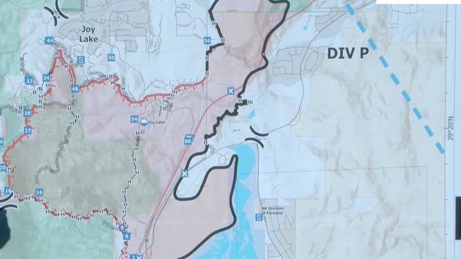 Map of the Davis Fire