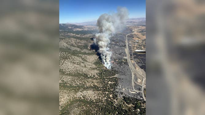 Davis Fire shown on Sept. 8 from above