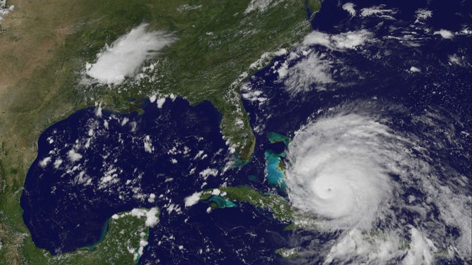 Satellite of Hurricane Irene in 2011