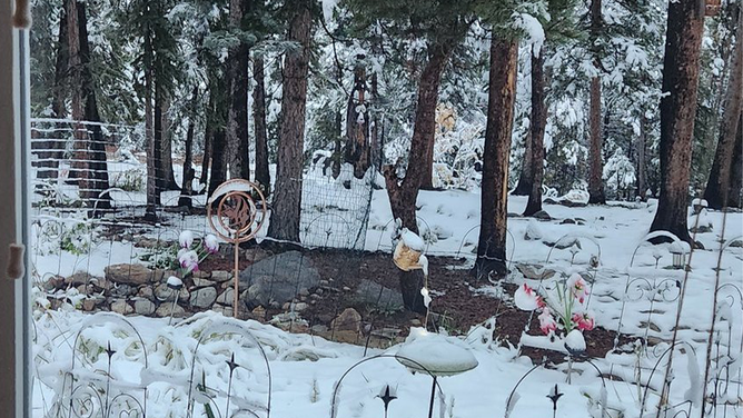 Snow in Fairplay, Colorado, on September 22, 2024.