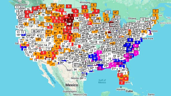 Temperature rankings since September 1