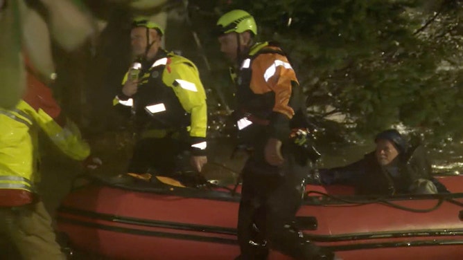 Water rescues were ongoing Friday morning at Peachtree Corners Apartments in Buckhead, Georgia, as floodwaters caused by drenching rains have risen from Hurricane Helene's arrival in metro Atlanta.