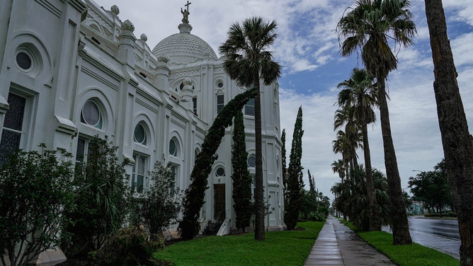 Storm rolls through Galveston ahead of Hurricane Francine on Tuesday, Sept. 10, 2024.