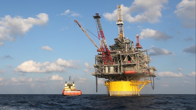 In about 8,000 feet of water, Shell's Perdido offshore drilling and production platform is the world's deepest offshore rig.