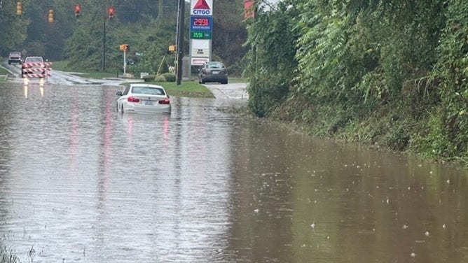 Flooding in Buncombe County.