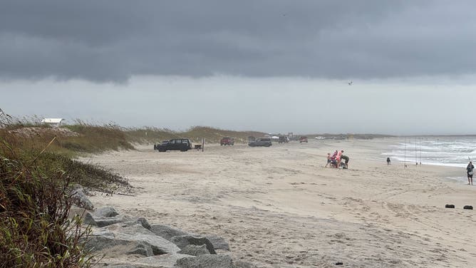 Rough surf in North Carolina
