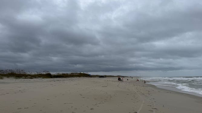Rough surf in North Carolina