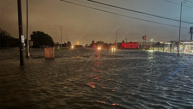 Francine flooding in Jefferson Parish, Louisiana.