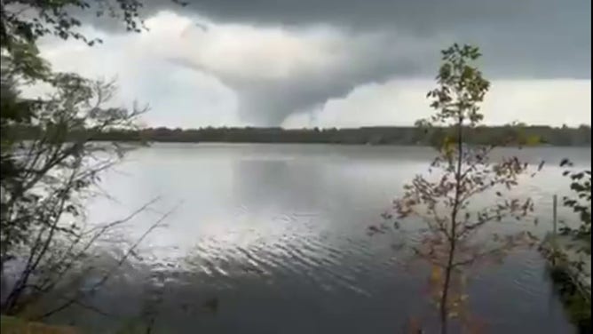 Photo of a tornado that rolled through Lake Elora, Minnesota on Thursday evening.