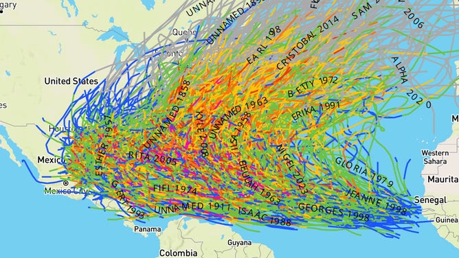 732 cyclones reported in the Atlantic basin during September