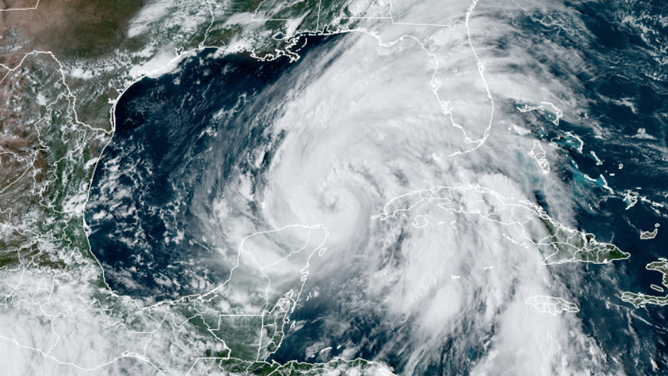 Satellite photo of Hurricane Helene