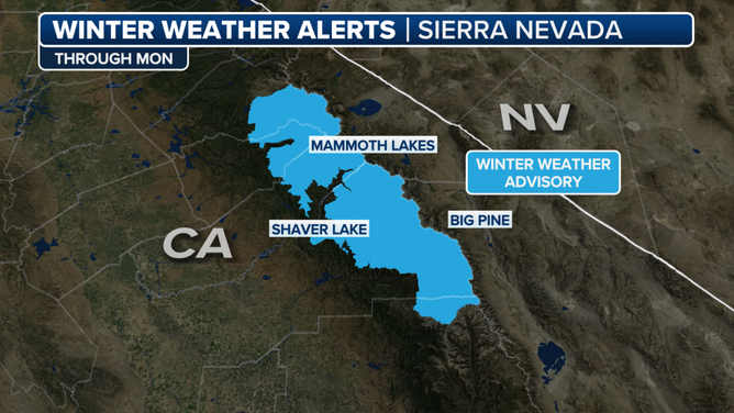 Snow Advisory Sierra Nevada