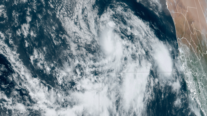 Satellite image of Tropical Depression Seven on Wednesday morning, Sept. 11, 2024.