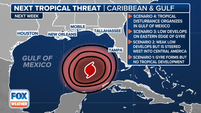 Threat 4 in the tropics of the Gulf of Mexico