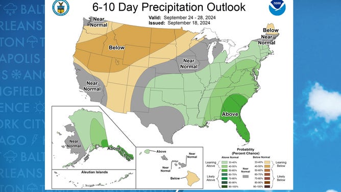 6-10 day precipitation forecast