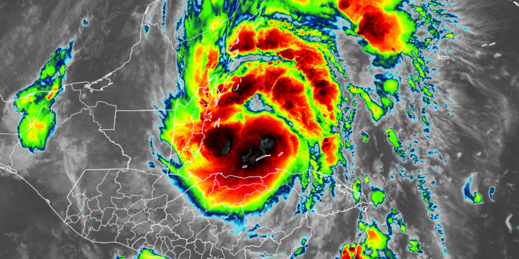 Tropical Storm Nadine makes landfall in Belize threatening torrential rains into southern Mexico