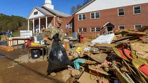 Soldiers work to salvage North Carolina church after Helene produced 2 feet of floodwater