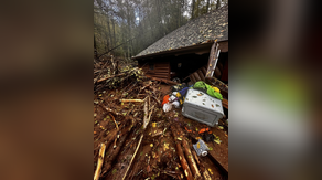 North Carolina family escapes mudslide headed straight for their house