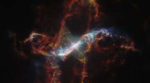 Hubble telescope captures stunning images of star system reminiscent of a volcano